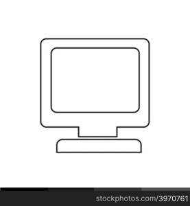 Desktop Computer Icon illustration design