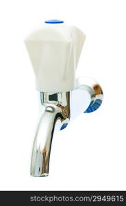 Detached tap isolated on the white background