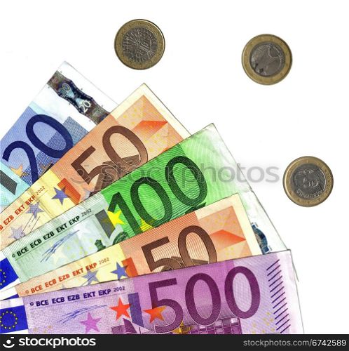 detail euro money
