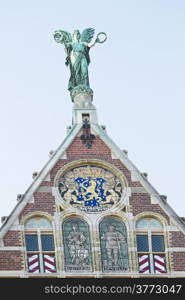 Detail from the Rijksmuseum in Amsterdam the Netherlands