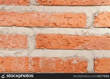 Detail of a red brick wall for wallpaper