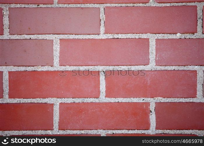 Detail of a red brick wall texture for background