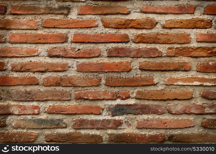 Detail of a red brick wall texture for background