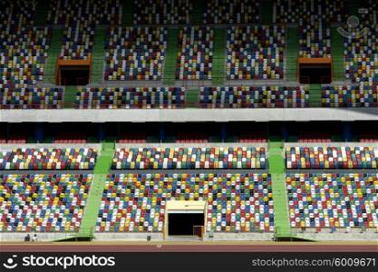 detail of a soccer stadium in portugal