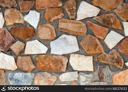 Detail of a stone wall close up for wallpaper