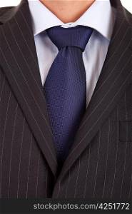 Detail of a suit and a tie