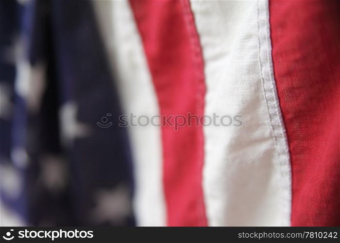 detail of an old American flag suitable for a background