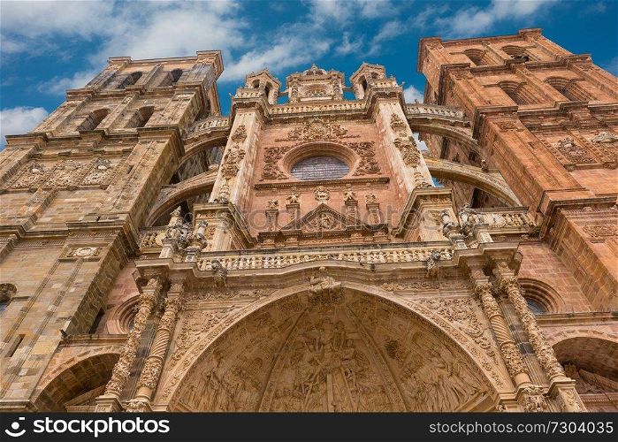 Detail of Astorga cathedral, Astorga, Spain