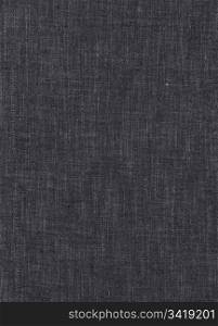 Detail of black linen as a background texture