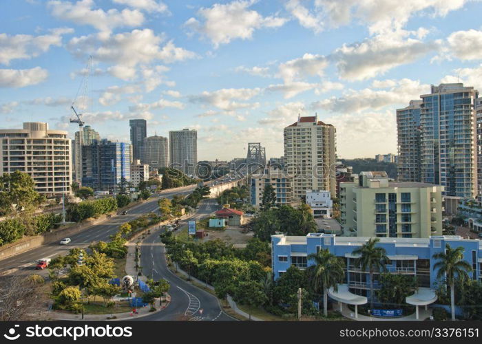 Detail of Brisbane, Eastern Australia, August 2009