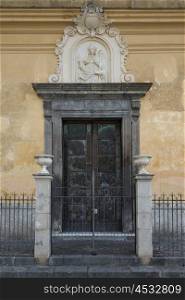 Detail of entrance doorway, Praiano, Amalfi Coast, Salerno, Campania, Italy