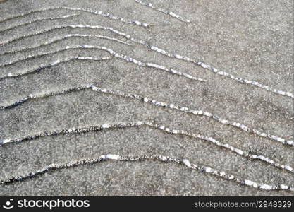 Detail of ice on a ditch in The Horsten, Wassenaar, The Netherlands.