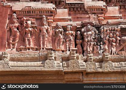 Detail of Krishna temple, Hampi, Karnataka state, India