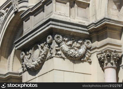 Detail of La Madeleine Church in Aix-en-Provence, France