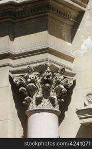 Detail of La Madeleine Church in Aix-en-Provence, France