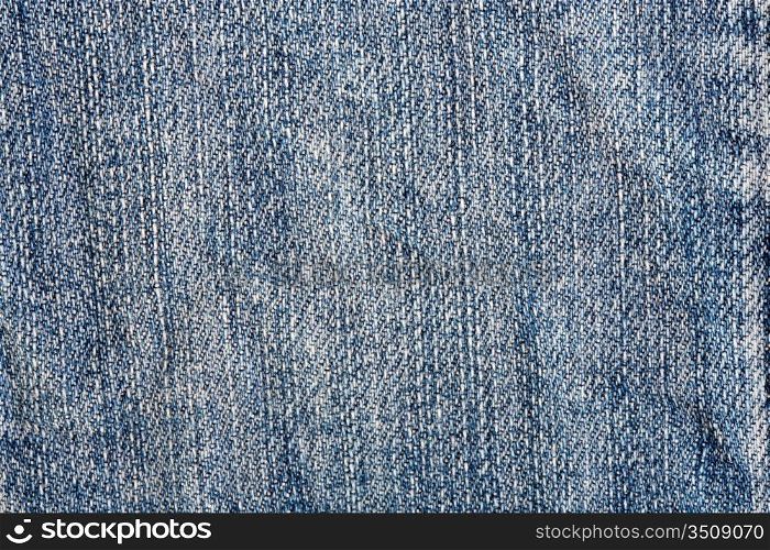 Detail of material jeans with blue color