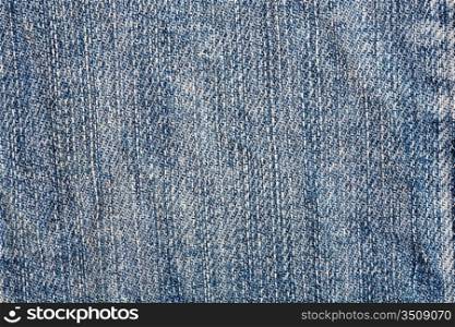 Detail of material jeans with blue color