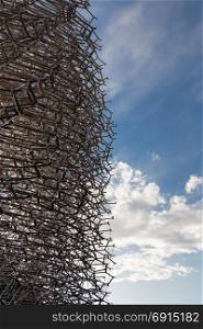 Detail of Megastructure made of Aluminium Beehive: British Pavilion at Exposition in Milan - Italy