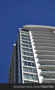 Detail of modern high rise apartment