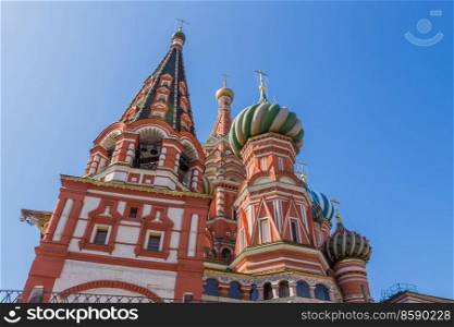 Detail of St. Basil’s Cathedral in Moscow, Russia
