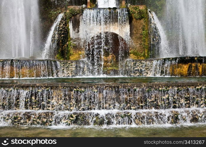 Detail of the luxury Villa d&rsquo;Este in Tivoli, close to Rome - Italy