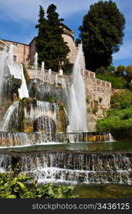 Detail of the luxury Villa d&rsquo;Este in Tivoli, close to Rome - Italy