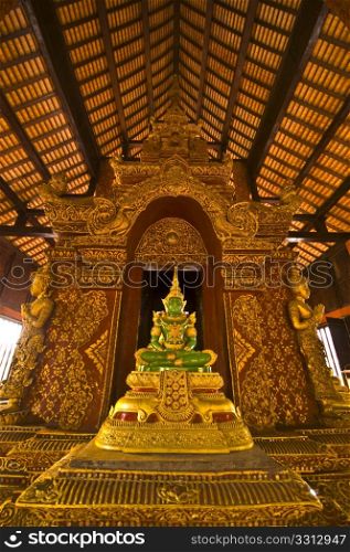 detail of the temple Wat Phra Singh in Chiang Mai