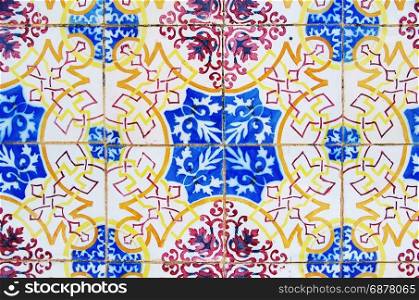 Detail of the traditional tiles, Portugal