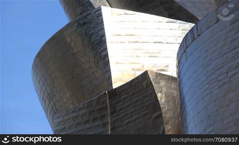 Detail shot of the Bilbao Guggenheim