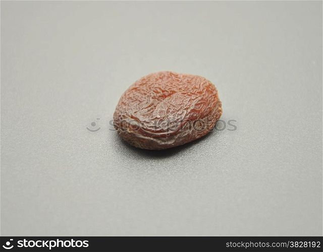 Detailed and colorful image of dried apricot