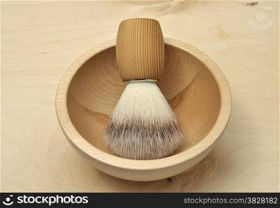 Detailed and colorful image of shaving brush