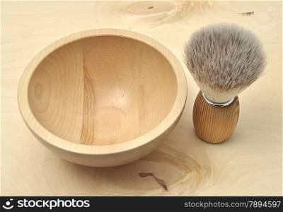 Detailed and colorful image of shaving brush