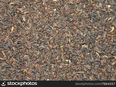 Detailed but simple image of black tea mix