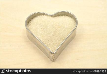 Detailed but simple image of cookie cutter with sugar