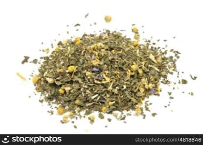 Detailed but simple image of mixed herbs