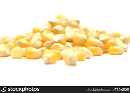Detailed but simple image of popcorn on white