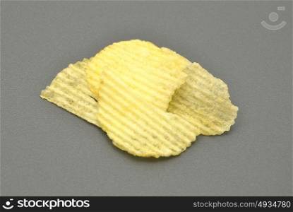 Detailed but simple image of potato chips