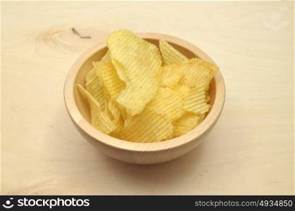 Detailed but simple image of potato chips