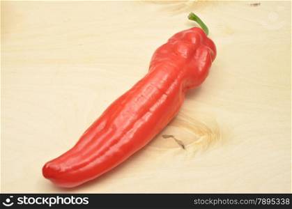 Detailed but simple image of red paprika