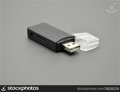Detailed but simple image of USB card reader
