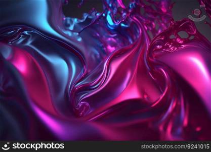Detailed glossy abstract liquid silk fabric texture background in motion moment, Purple silk satin fabric. Neural network AI generated art. Detailed glossy abstract liquid silk fabric texture background in motion moment, Purple silk satin fabric. Neural network AI generated