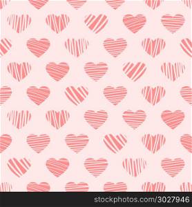 detailed illustration of a trendy seamless distorted hearts pattern, eps10 vector. distorted hearts pattern