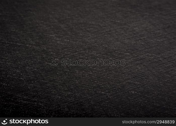 Detailed texture of deep black linen as a background