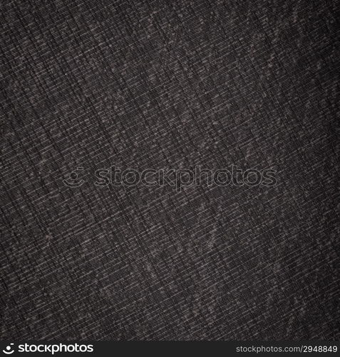 Detailed texture of deep black linen as a background