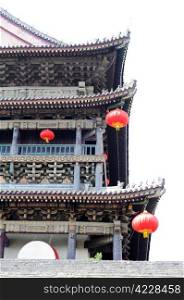 Details of a typical ancient building in Xian,China