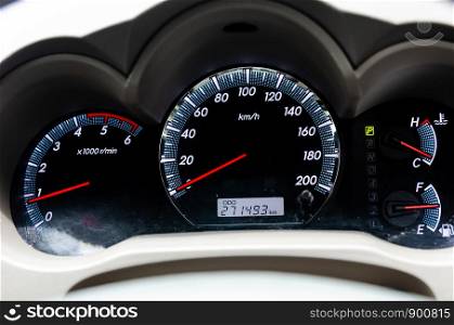 Details of modern speed car miles