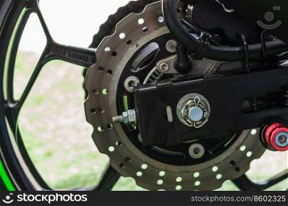 Details of motorcycle wheels