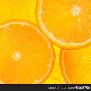 Details of Orange slices background