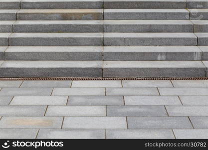 details of railing and stairs of a modern building