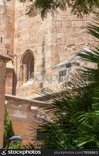 Details of the Cathedral of the Incarnation in Almeria Spain